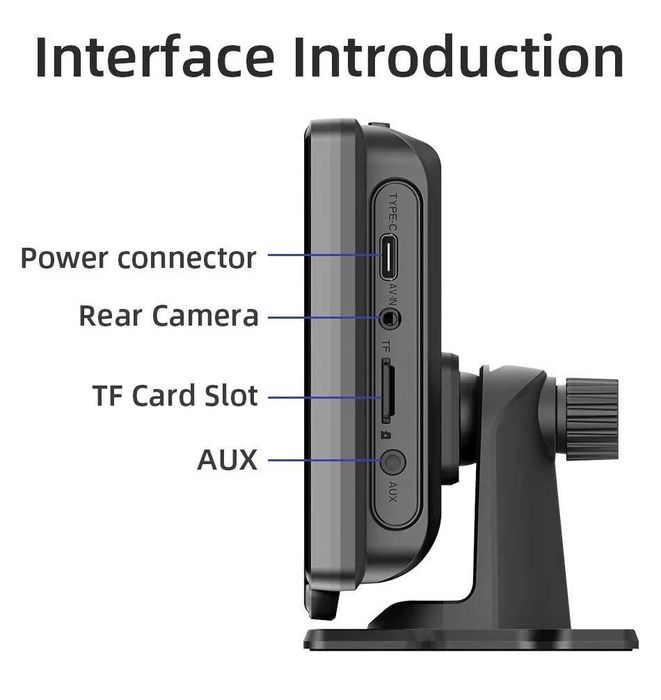 10-calowy przenośny odtwarzacz samochodowy z BT