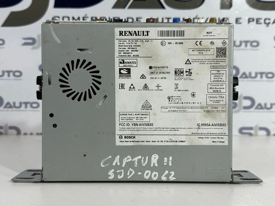 Rádio - Renault Captur II (2020)