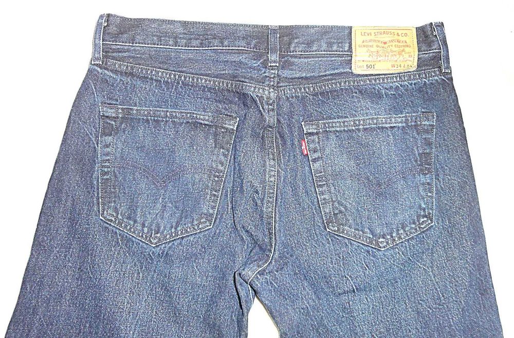 LEVIS 501 PREMIUM - W34 - L34 - Kultowe Oryginalne Spodnie Jeans