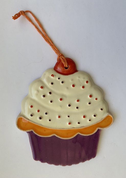 Подвеска Кекс на подарок, для декора, игрушка на ёлку