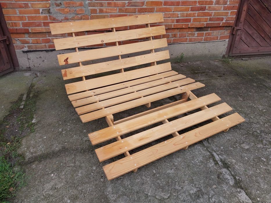 Rama łóżka / Sofa rozkładana IKEA GRANKULLA – lite drewno sosnowe