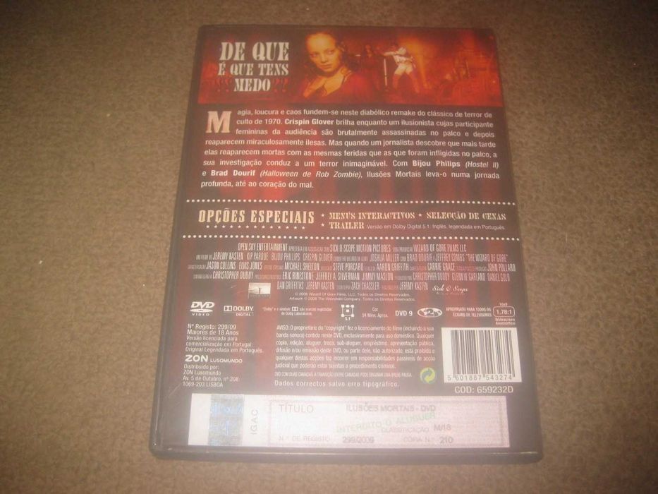 DVD "Ilusões Mortais" com Kip Pardue/Raro!