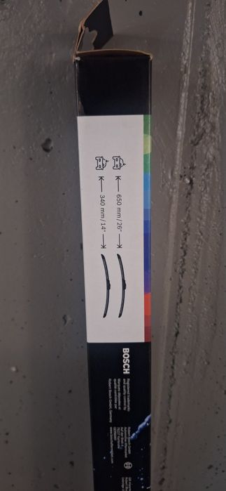 Escovas limpa vidros Bosch