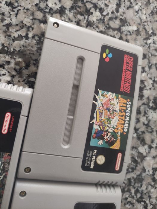 Lote de 3 jogos para Nintendo SNES