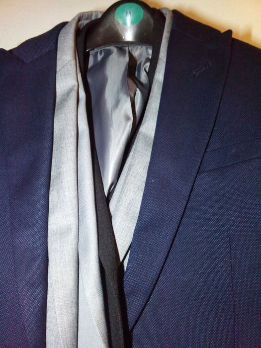 Blazer de Fato Homem NOVO - Tamanho 38R Azul, Cinzento 15€