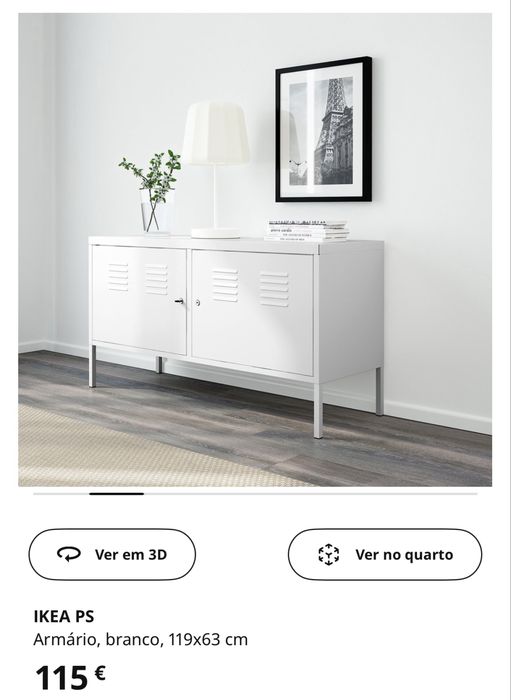 Armário branco Ikea PS