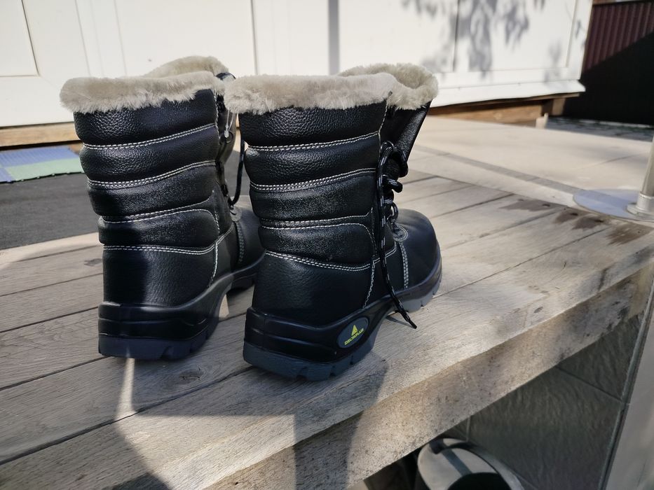 Спецобувь зимние ботинки 46р мех кожаные твёрдый носок тёплые лёгкие