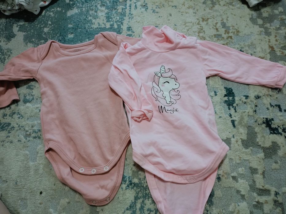 Боді для дівчинки,боді фламінго, рожеве боді