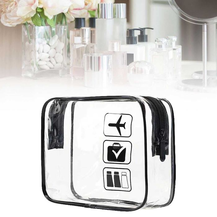 Kosmetyczka męska damska podróżna uniwersalna transparentna