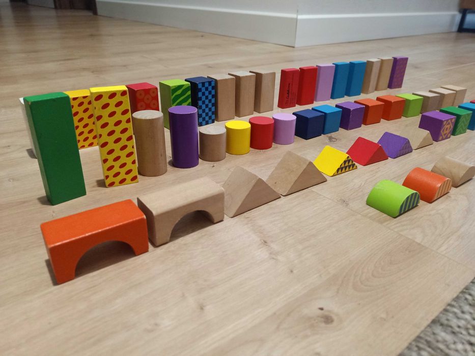 Klocki drewniane dla dzieci