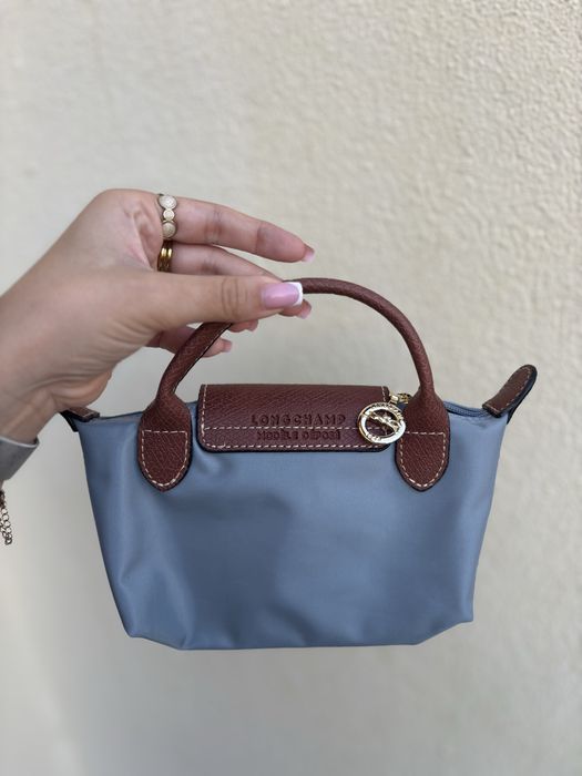 Mini longchamp azul