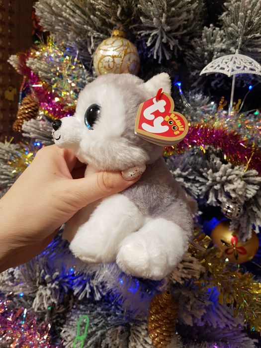 Ty beanie boos глазастик хаски BUFF плюшевый 15 см