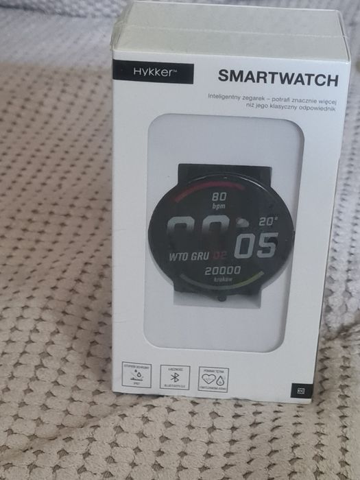 Smartwatch HYKKER czarny nowy