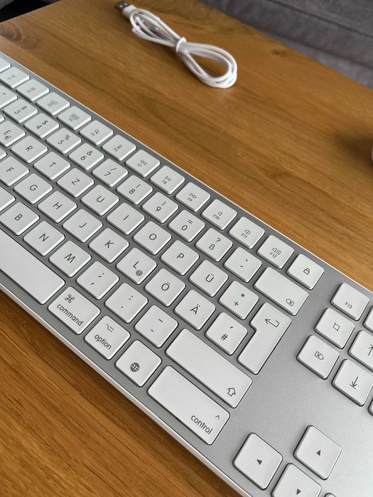 Omoton zestaw klawiatura i mysz Qwertz bezprz do MacBook iMac Mac Mini