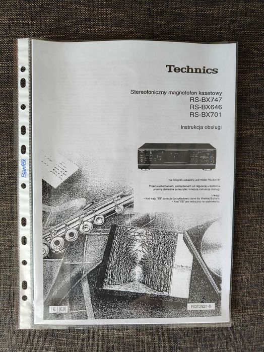 Technics RS-BX747, 647, 701 instrukcja PL