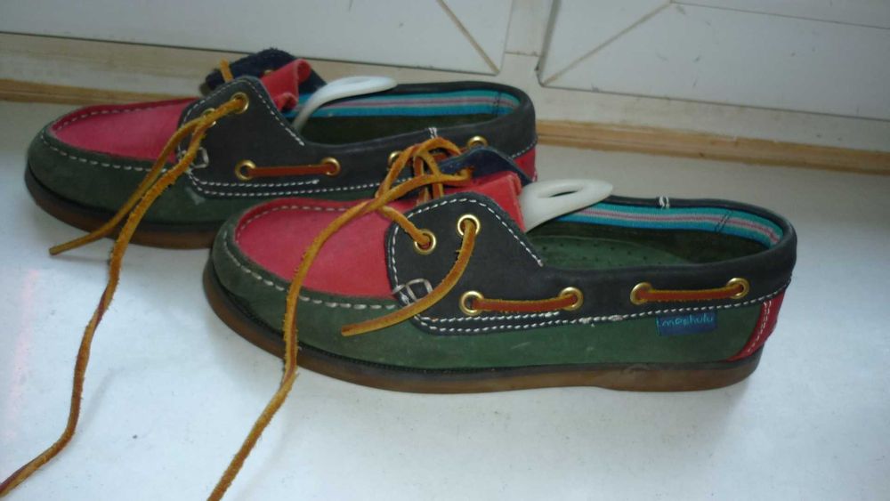 Moshulu skórzane kolorowe mokasyny  r;36