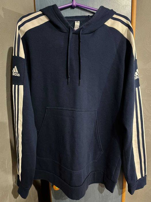 Толстовка Adidas Hoodie Oversize темно-синяя