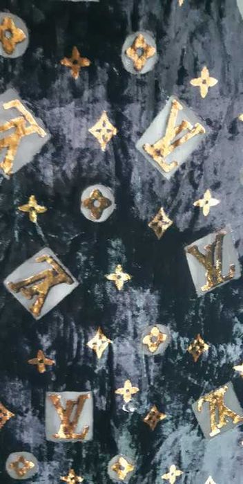Louis Vuitton шелковый бархатный шарф