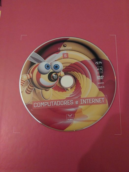Livro pedagógico + DVD "Computadores e Internet", Enciclopédia Multimédia, Odisseia da Ciência (Volume 6)