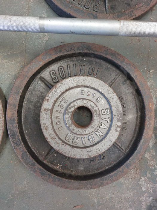 Barra Olímpica Com Discos