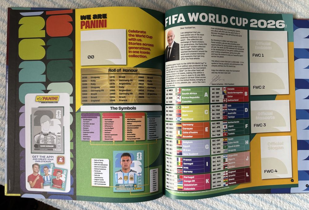 Caderneta capa dura Mundial 2026