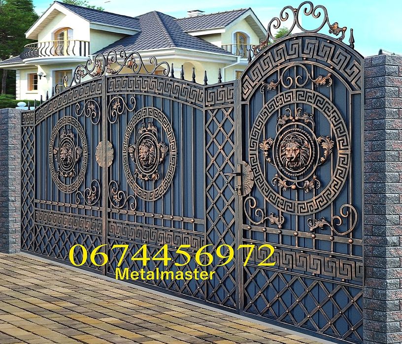 Ворота. Ковані ворота. Кованые ворота. Ворота з ковкою. Брама. Калітка