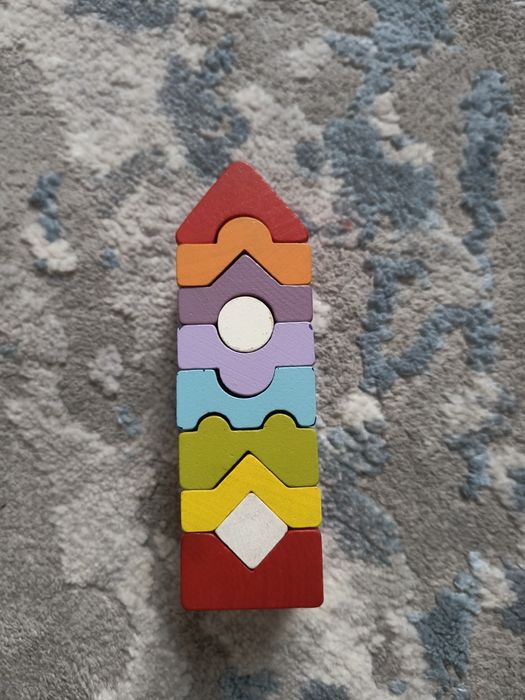 Іграшка дерев'яна вежа 10 одиниць