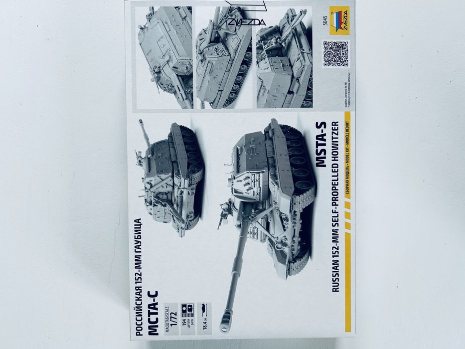 Czołg Howitzer Msta-s model do sklejania Zvezda 5045
