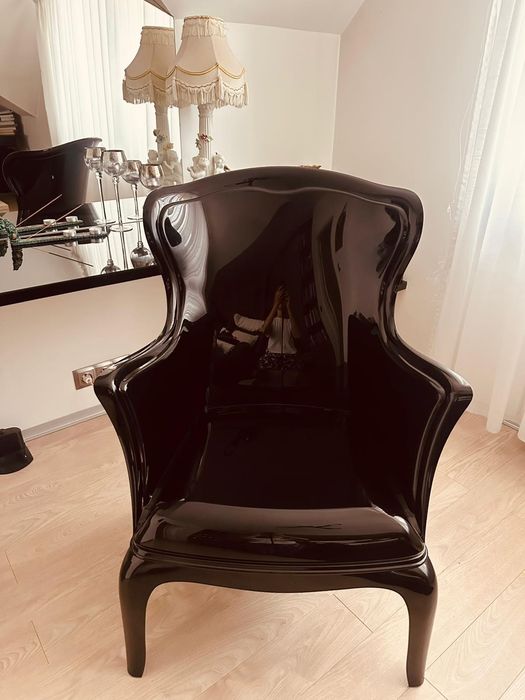 Fotel Glamour Czarny