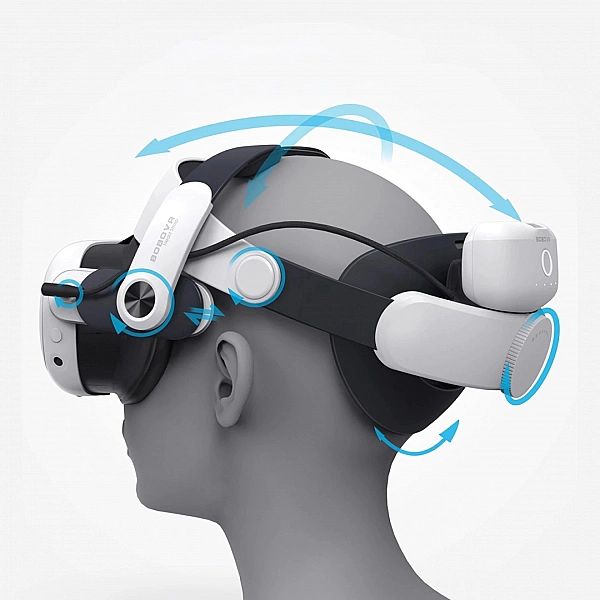 Pasek odciążający BoboVR M3 Pro do gogli VR Meta Quest 3 + bateria Bob