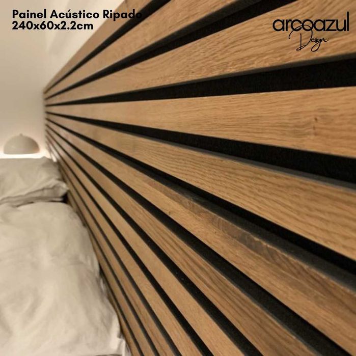 Painel de Ripas Acustico - Várias cores By Arcoazul Design