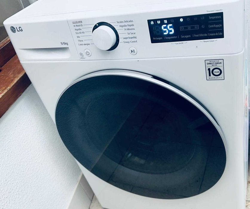 MAQUINA LG  lava/seca 9/6