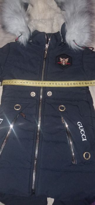 Зимова куртка пуховик пальто на дівчинку