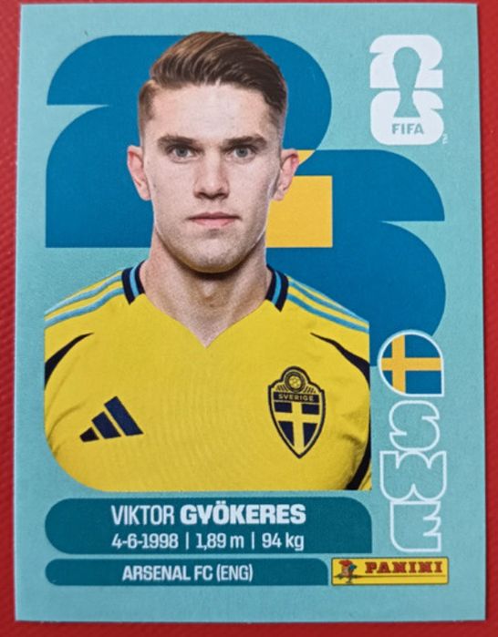 4x cromos WC 2026 ,Hakimi,Raphinha,Koundé e Györkeres