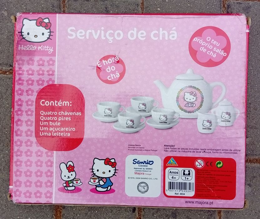 Serviço de chá da Hello Kitty da Majora