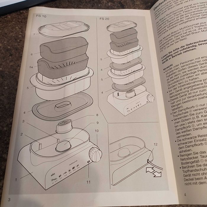 Пароварка Braun FS 10