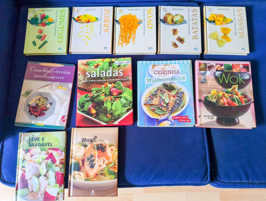 Lote 11 Livros Cozinha Saudável e Leve