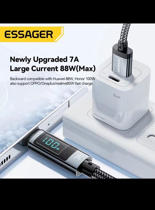 Kabel USB C z wyświetlaczem