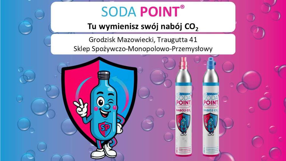 SODA POINT Grodzisk Mazowiecki, Traugutta 41 Wymiana nabojów CO2