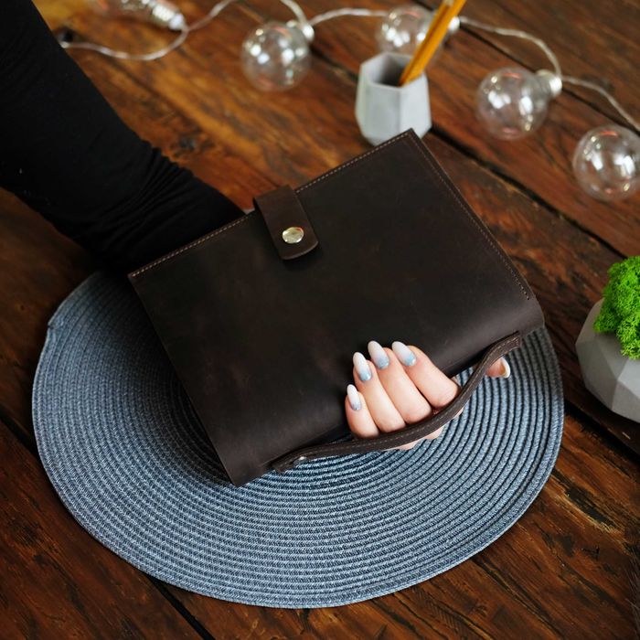 Шкіряний блокнот А5, Щоденник органайзер зі шкіри, Папка, обкладинка