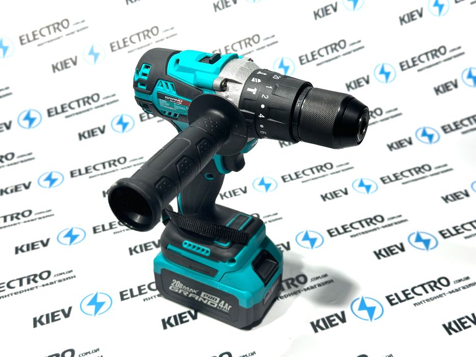 Шуруповерт бесщеточный ударный Grand ДА 20/13UBL 13 патрон (4 ампер)