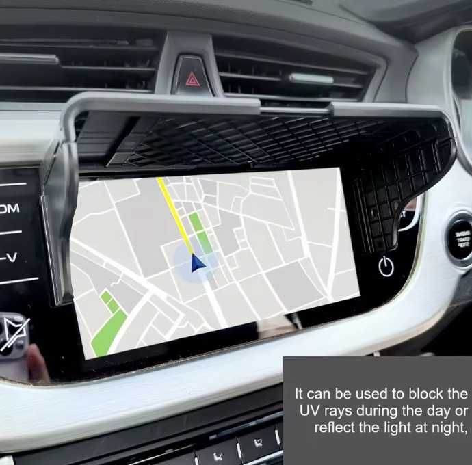 osłona przeciwsłoneczna ekranu nawigacji samochodu
