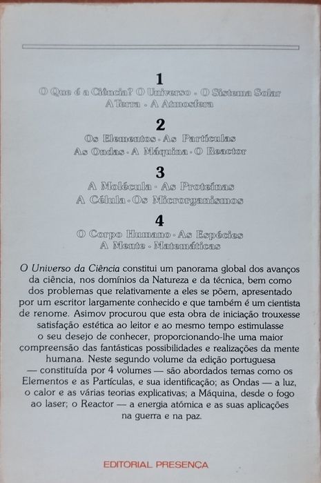 Livros O Universo da Ciência Isaac Asimov 4 Volumes Completo