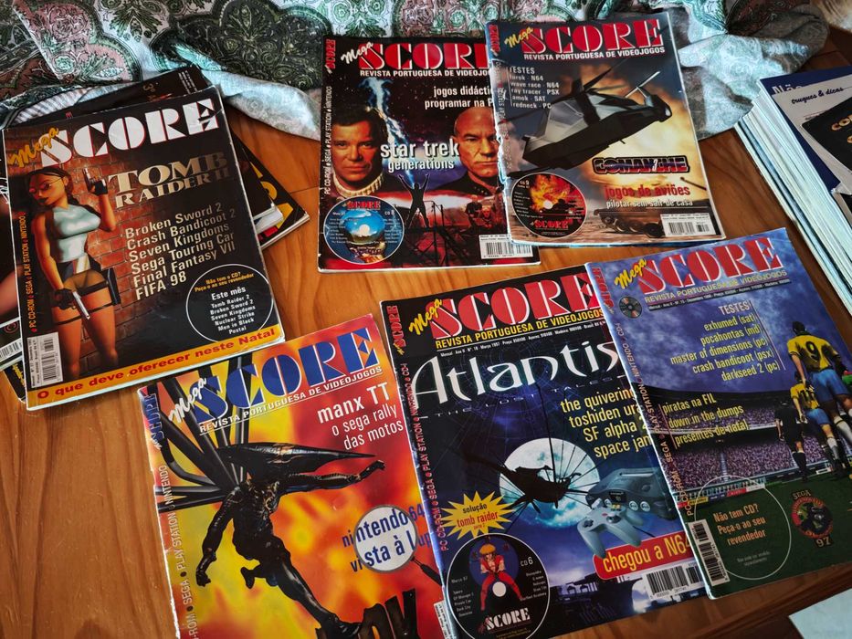 23 revistas gaming retro anos 90 – BGamer, Mega Score e Hobby Consolas