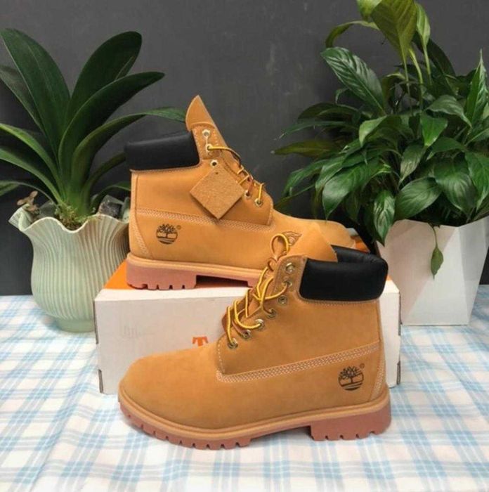 brazowe TIMBERLAND meskie buty nowe na zime za kostke