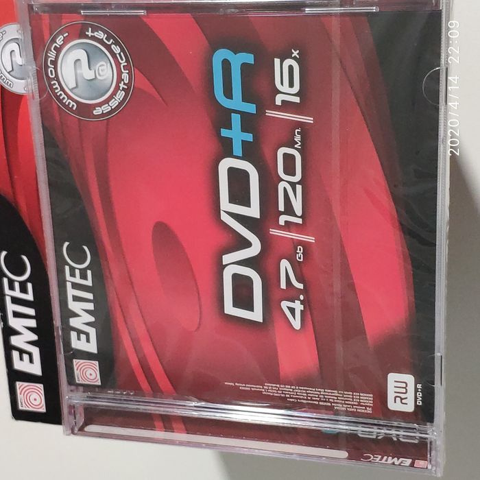 DVD+R virgens individuais