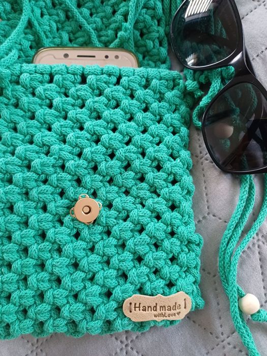 Makramowa Torebka na Telefon – Handmade w Stylu Boho