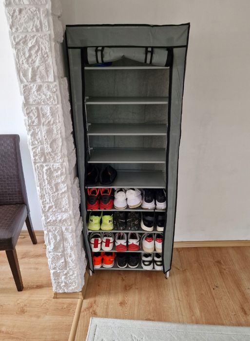 Organizer na Obuwie XXL Lekka Konstrukcja z Półkami