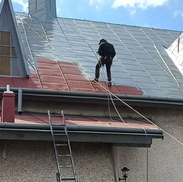 Malowanie dachow, elewacji