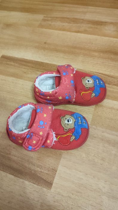 Дитячі тапочки на липучках "Ведмедик Паддінгтон" від TU 20 р. унісекс